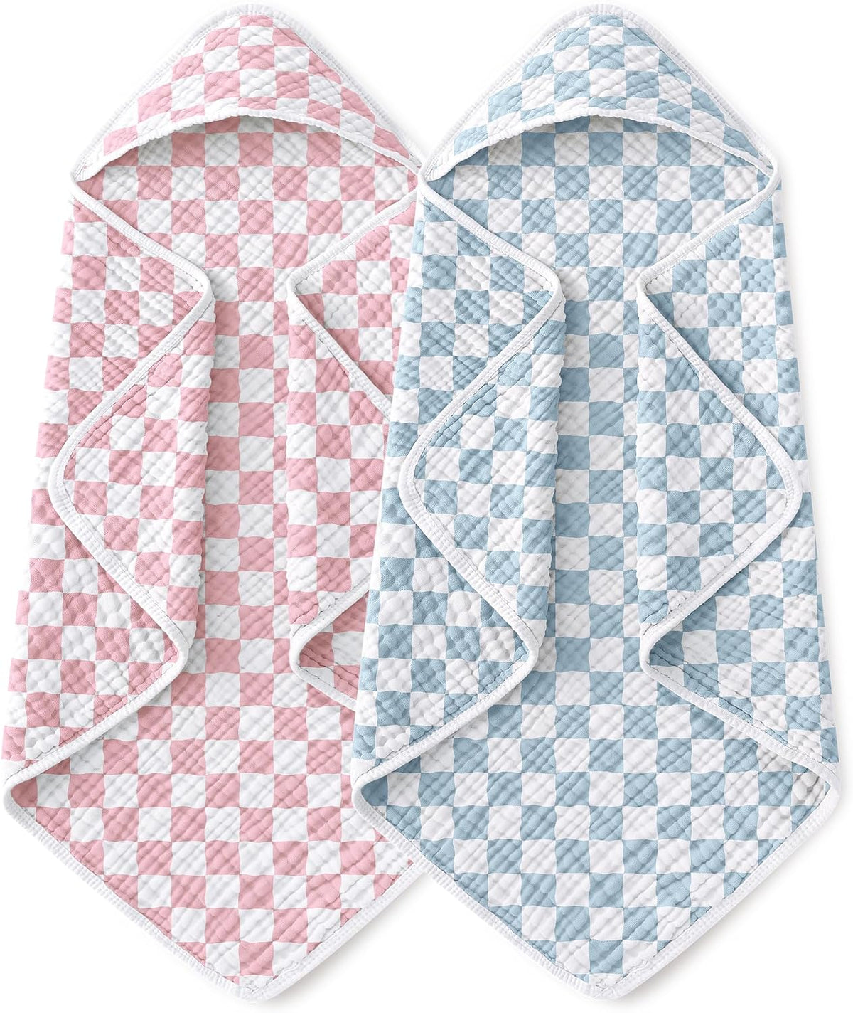 Muslin hooded baby towels, 2-pack, view 14