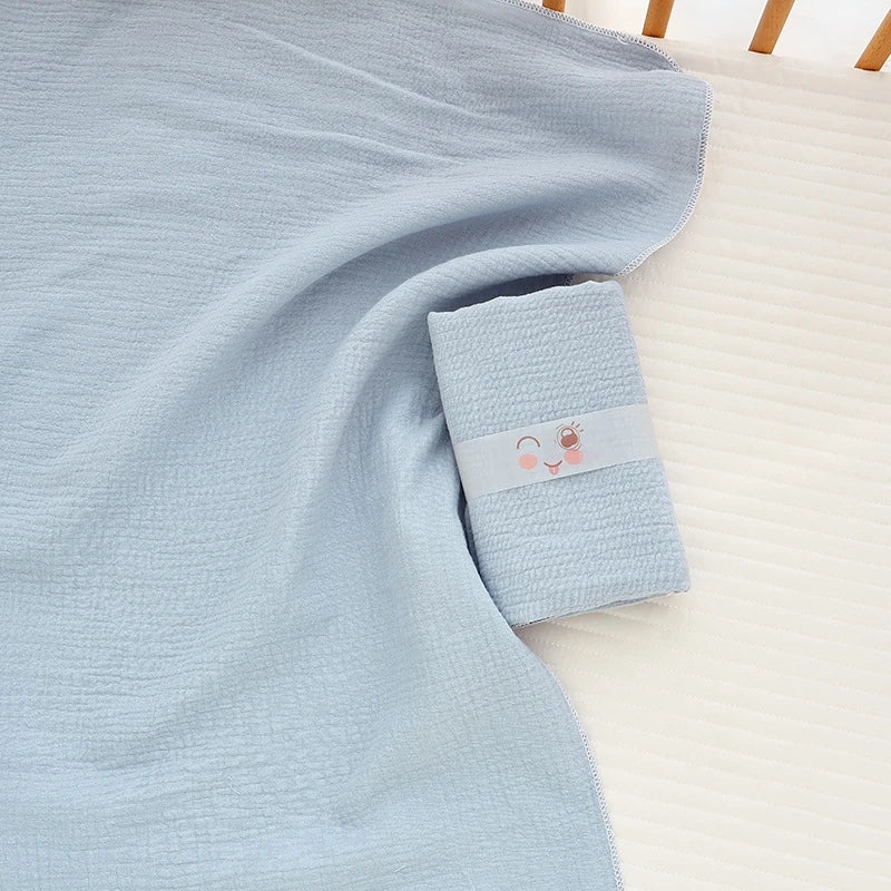 Adorable Cotton Muslin Baby Swaddle Blanket - Soft, Breathable, and Perfect for Newborns!