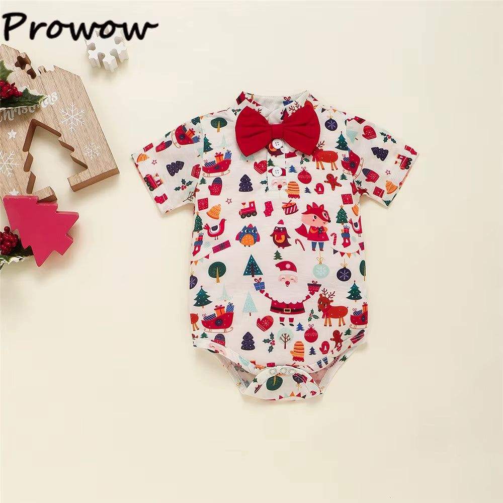 My First Christmas fox and deer romper set for baby boys, view 5