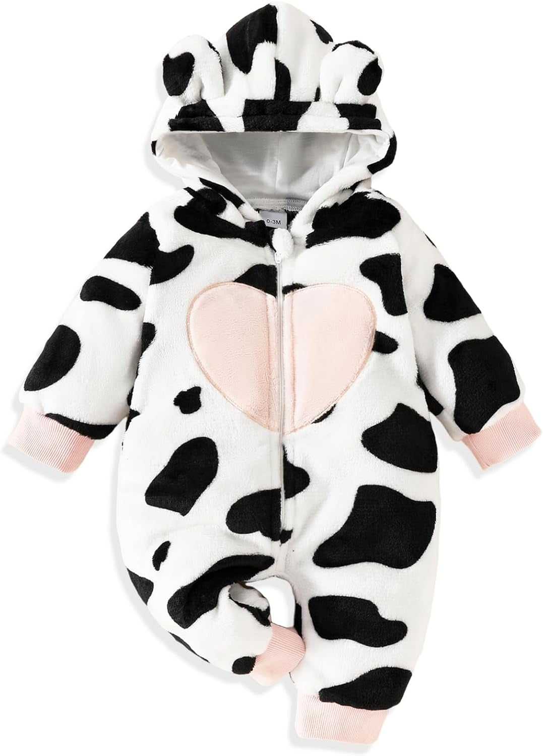 Hooded newborn baby girl snowsuit jumpsuit gift set