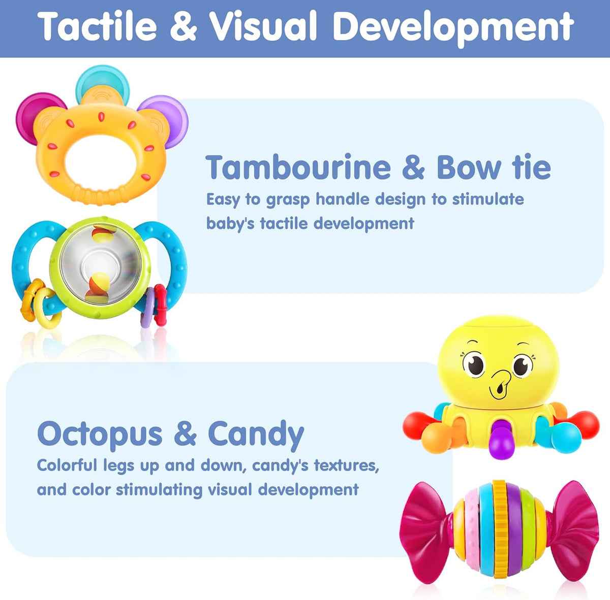 Baby rattle and teether set, view 4
