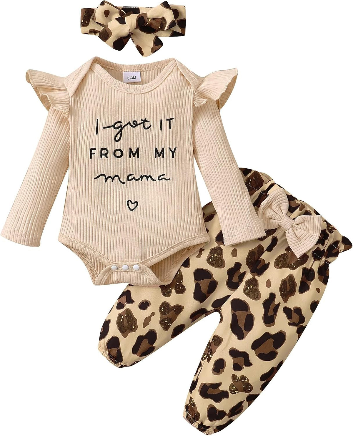 Baby girl floral fall and winter three-piece outfit set