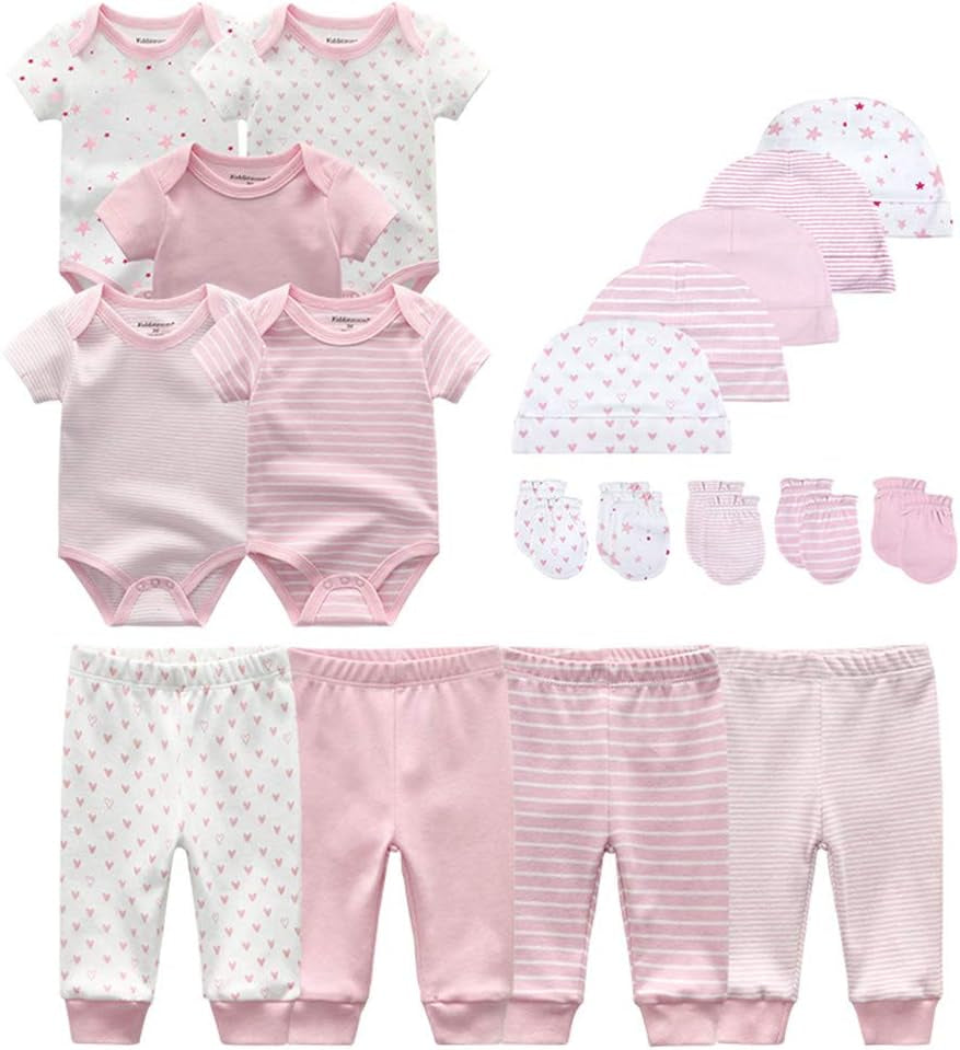 Ultimate 19-Piece Unisex Baby Layette Essentials Gift Set for Newborns