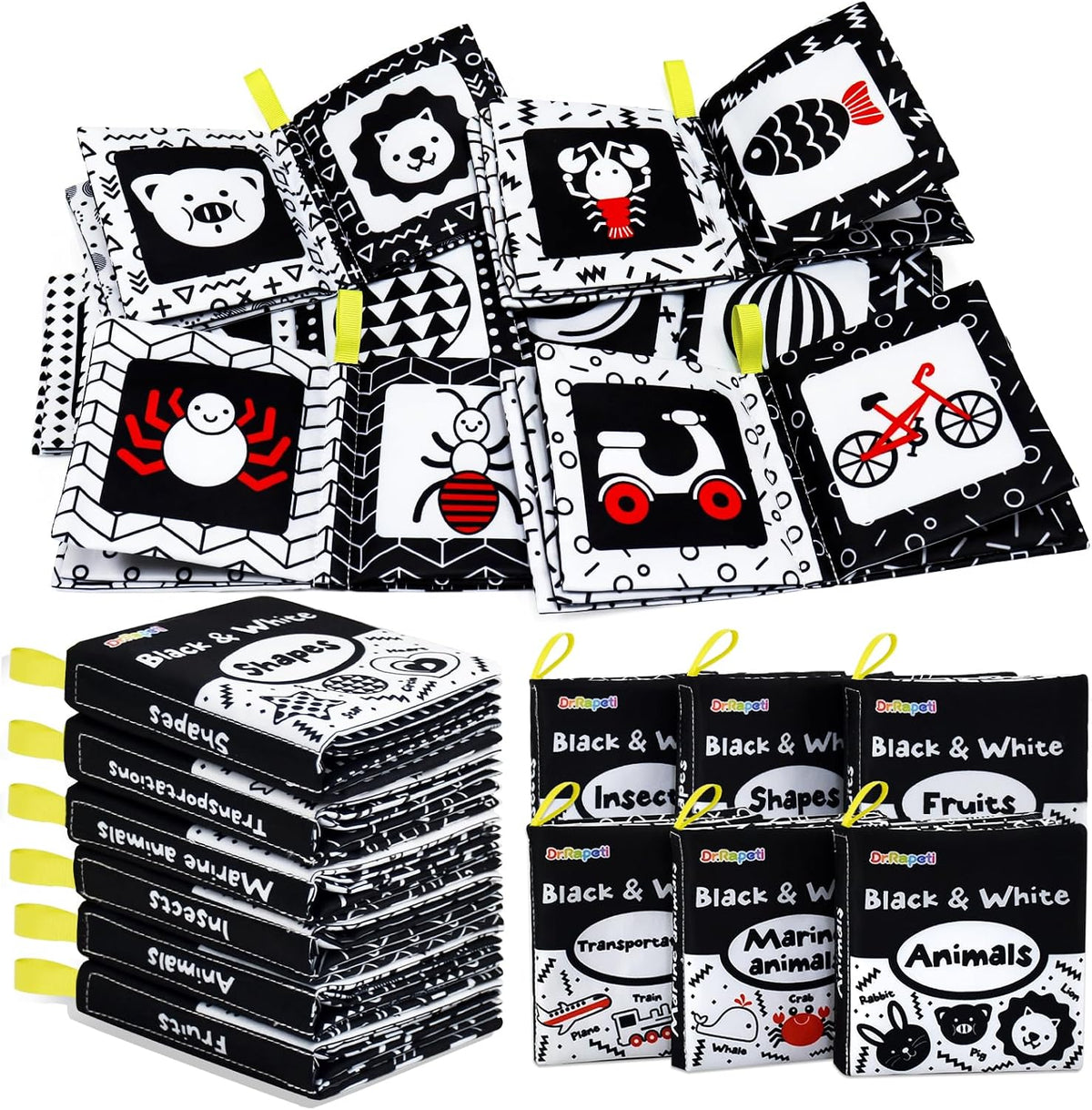 Soft cloth baby books, 6-pack, view 9