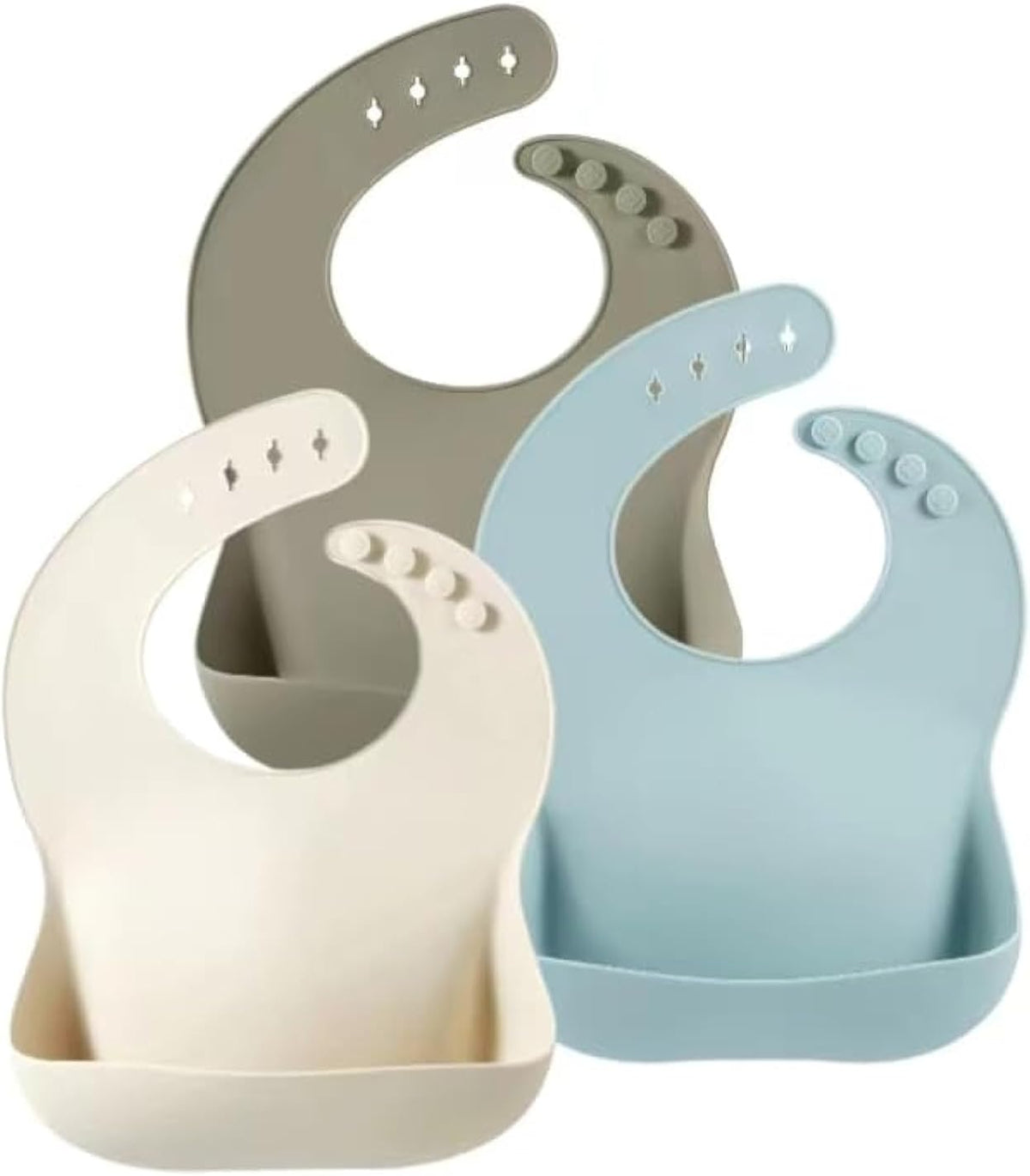 Silicone baby bibs, 3-pack, view 8