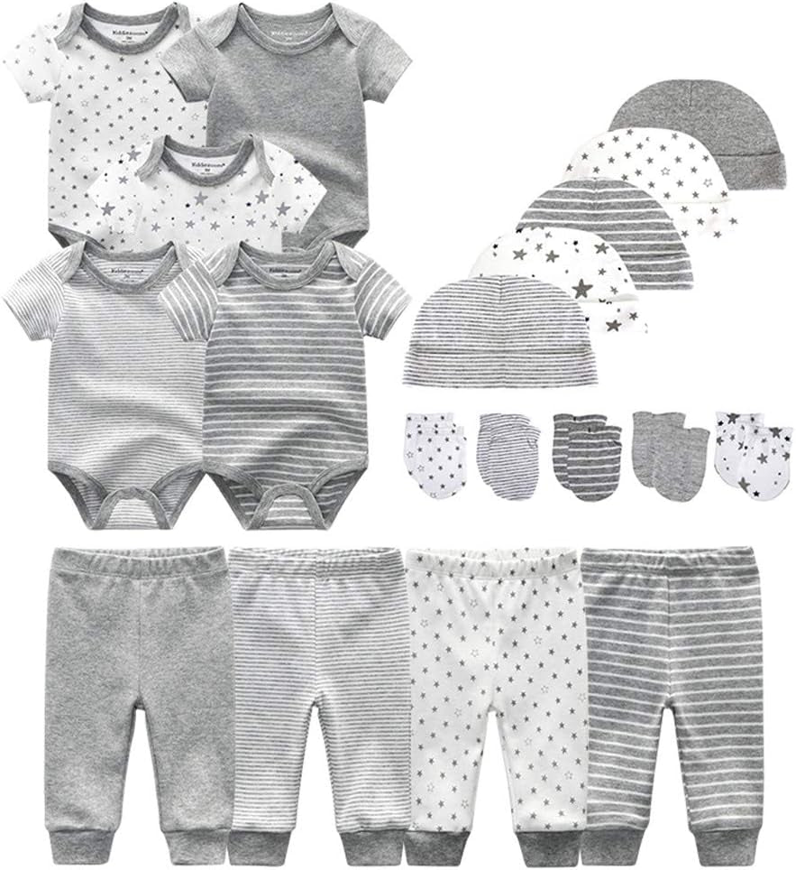 Ultimate 19-Piece Unisex Baby Layette Essentials Gift Set for Newborns