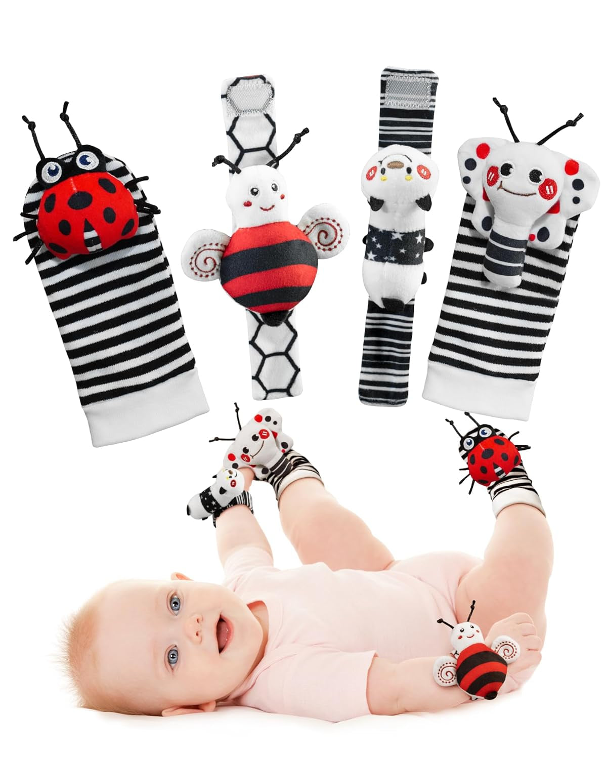 Wrist rattles and foot finder socks, view 8