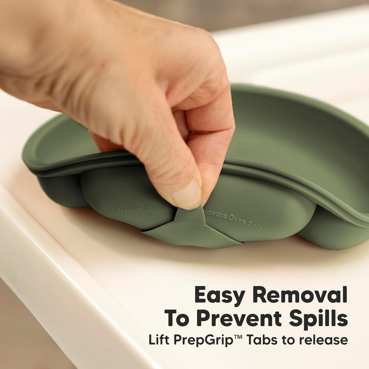 Silicone suction plates with lids, view 6