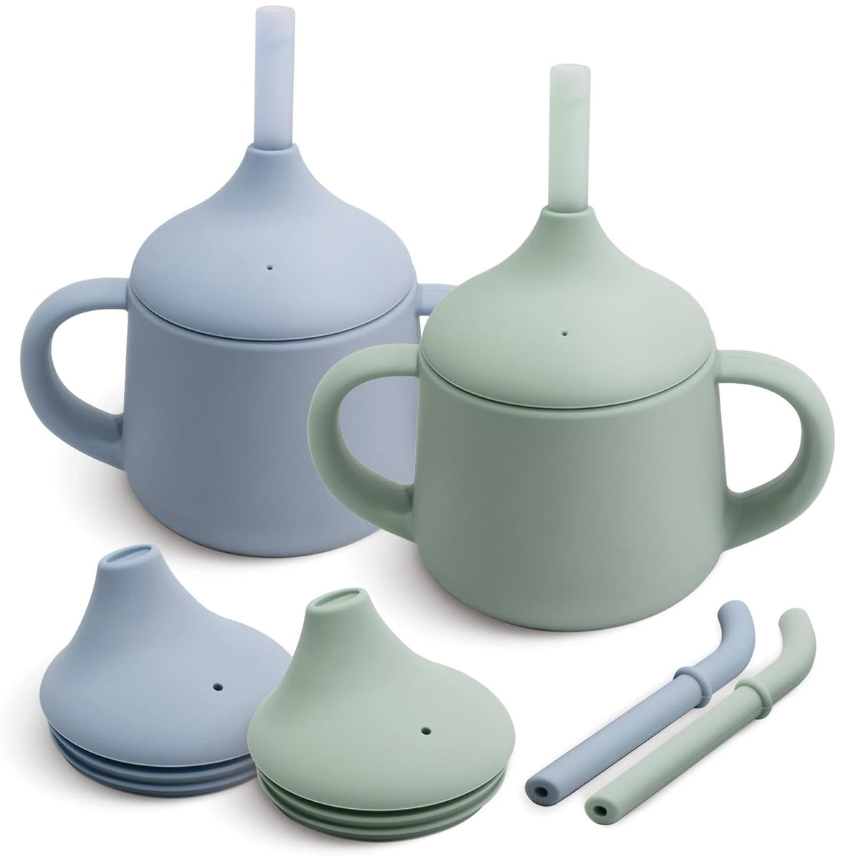 Silicone sippy cups