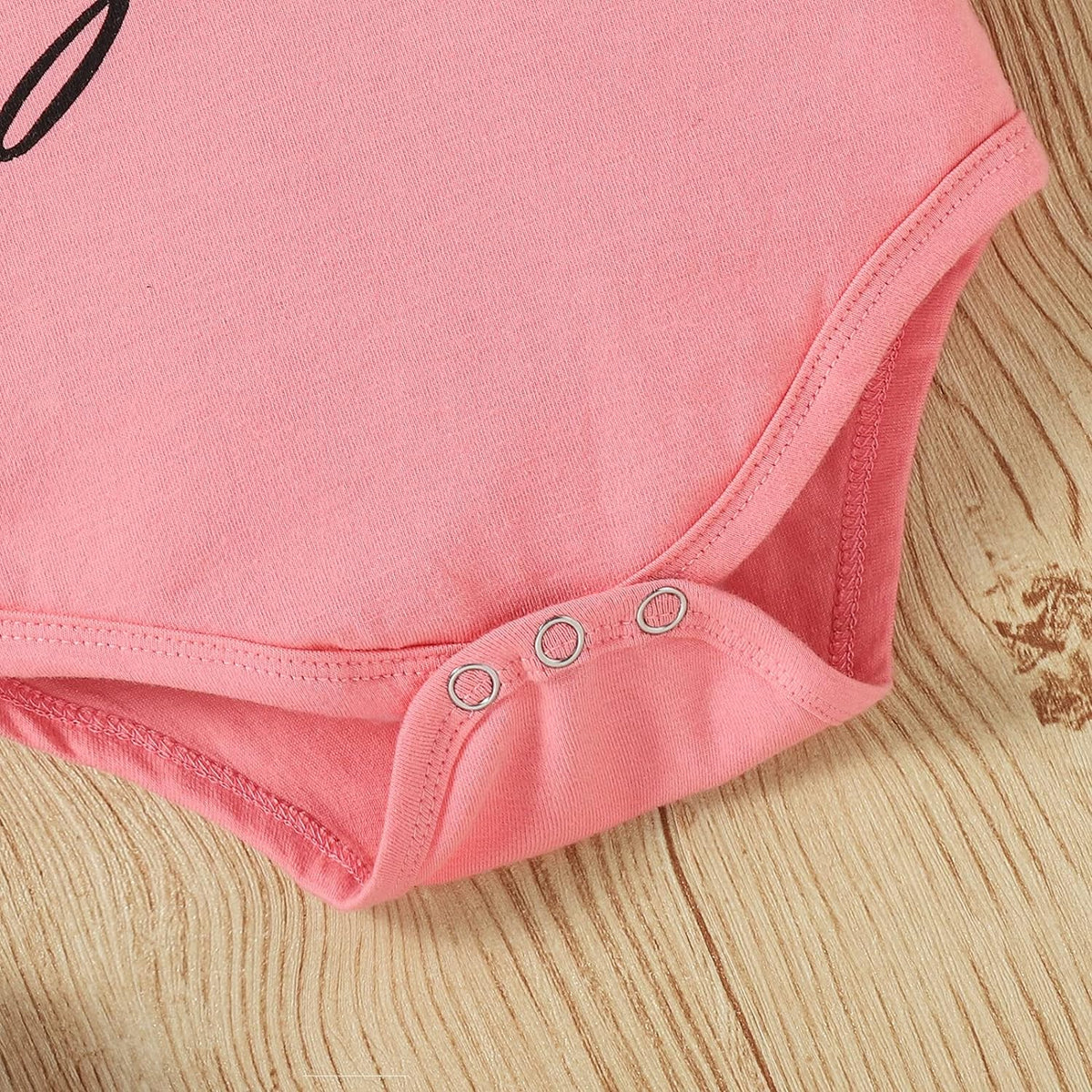 Baby girl summer romper and shorts three-piece set, view 6