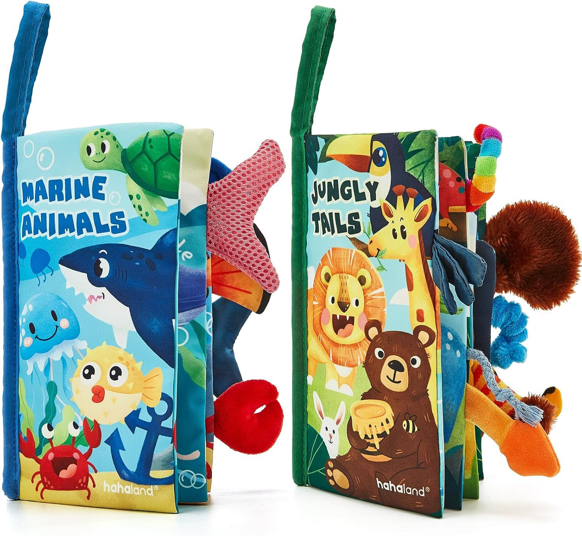 Crinkle cloth books, 2-pack