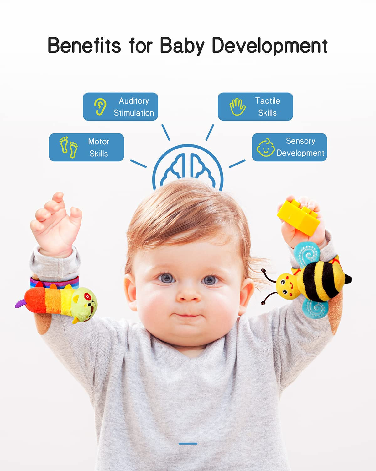 Wrist rattles and foot finder socks, view 4