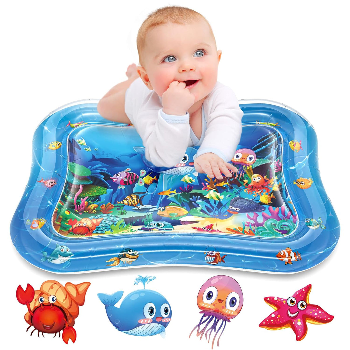 Tummy time water mat