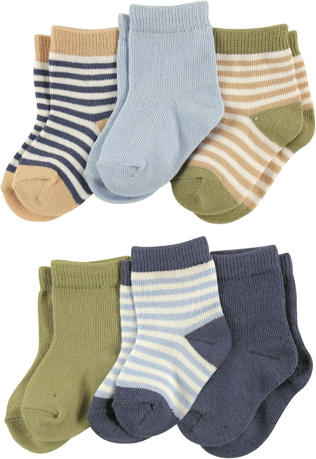 Organic cotton baby socks multi-pack, view 6