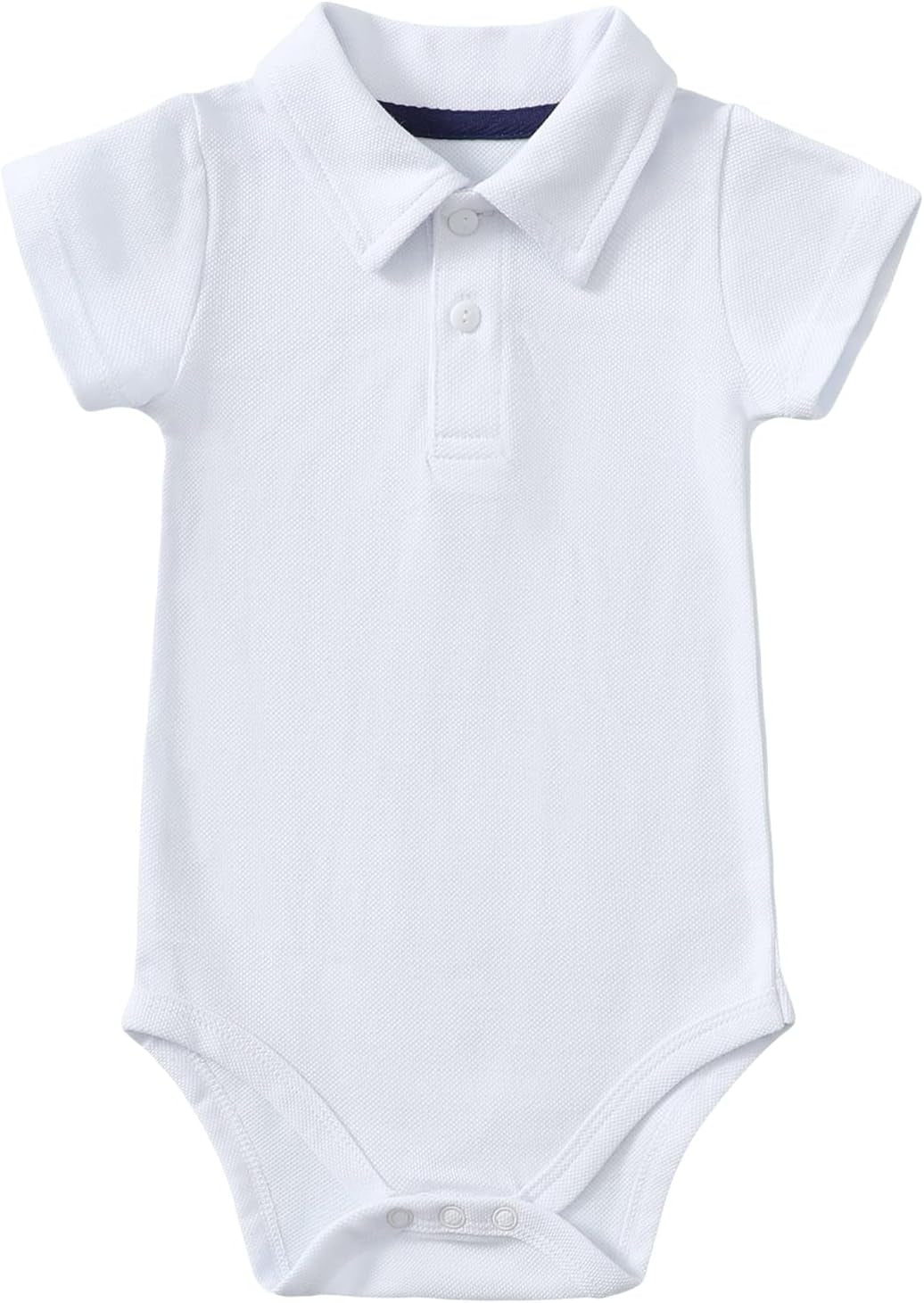Baby boy cotton pique polo bodysuit