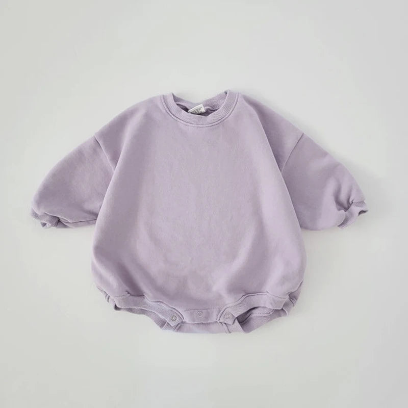 Baby Christmas sweatshirt romper, view 3