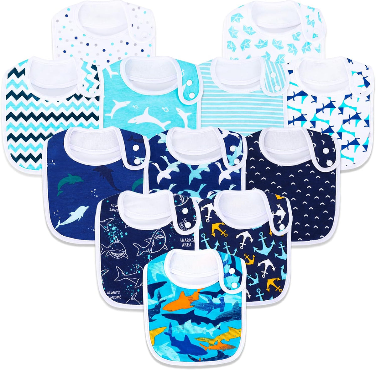 Stylish & Soft Cotton Bandana Bibs Set for Newborns - Unisex, Absorbent, Perfect for Boys & Girls (3-36 Months)