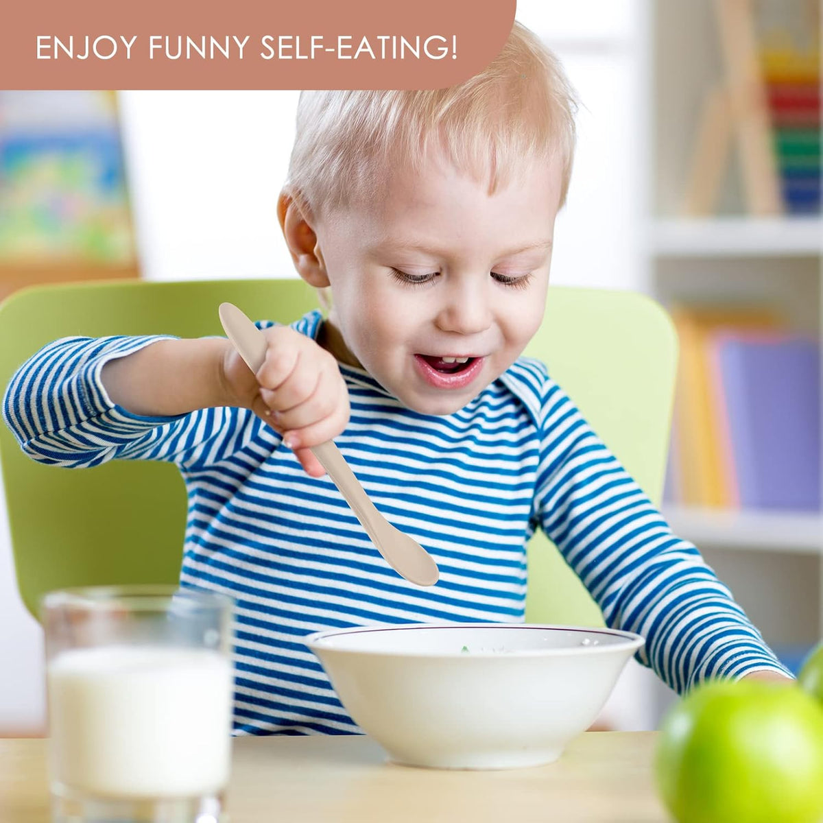 First-stage silicone baby spoons, view 7