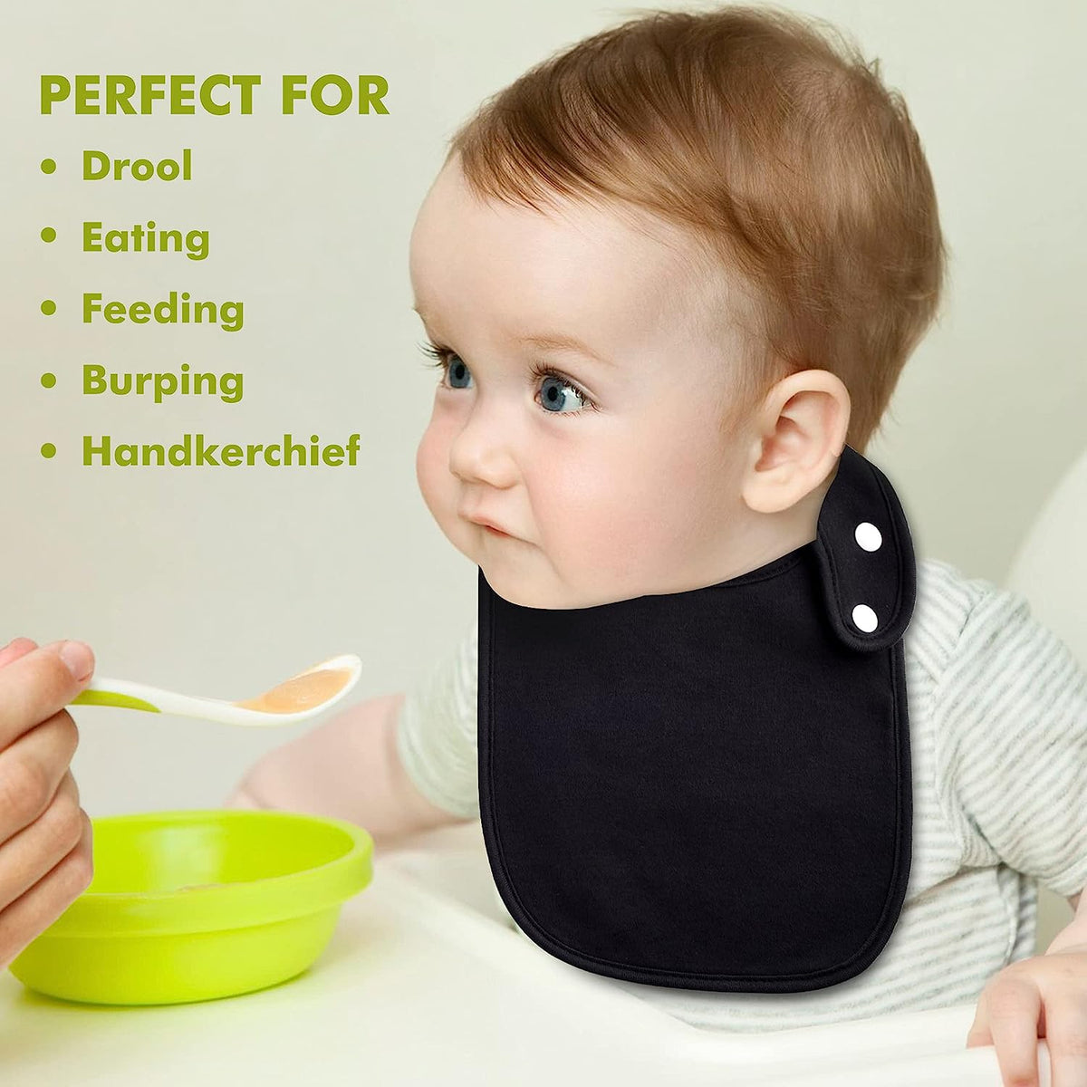 Stylish & Soft Cotton Bandana Bibs Set for Newborns - Unisex, Absorbent, Perfect for Boys & Girls (3-36 Months)