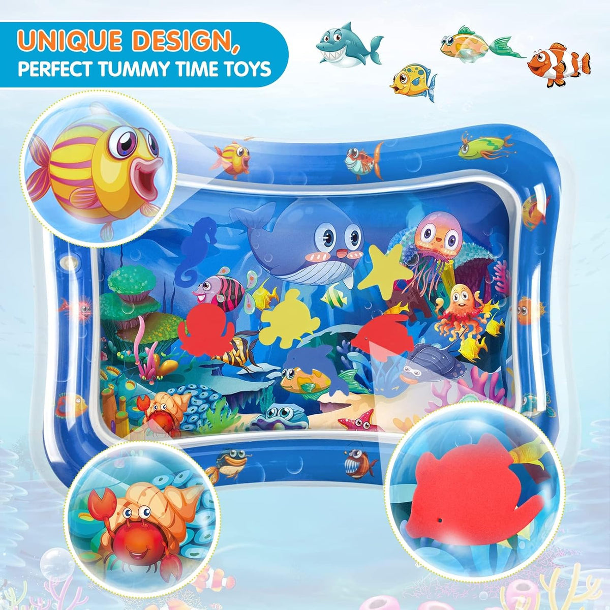 Tummy time water mat, view 3