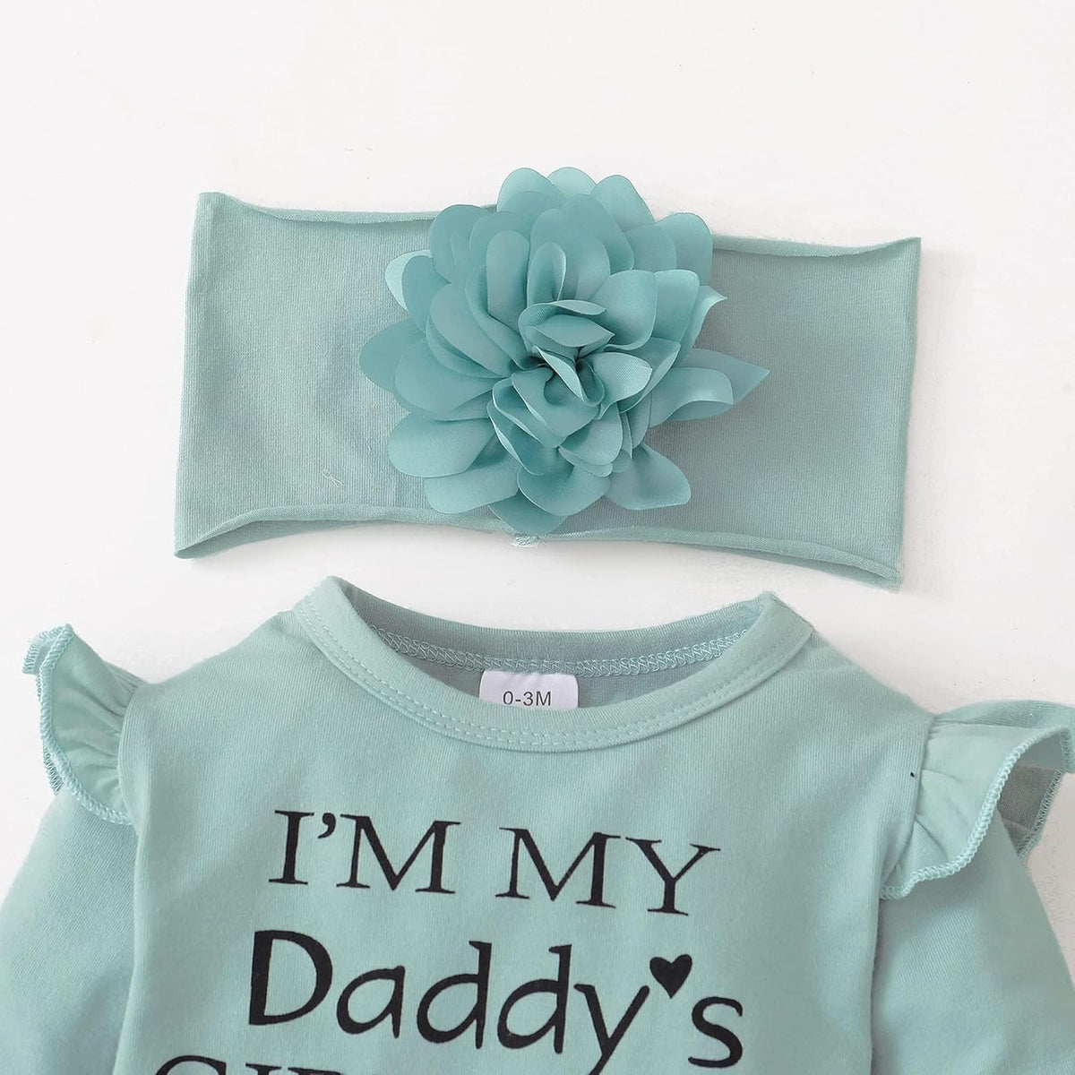 Baby girl fall and winter four-piece outfit set, view 6