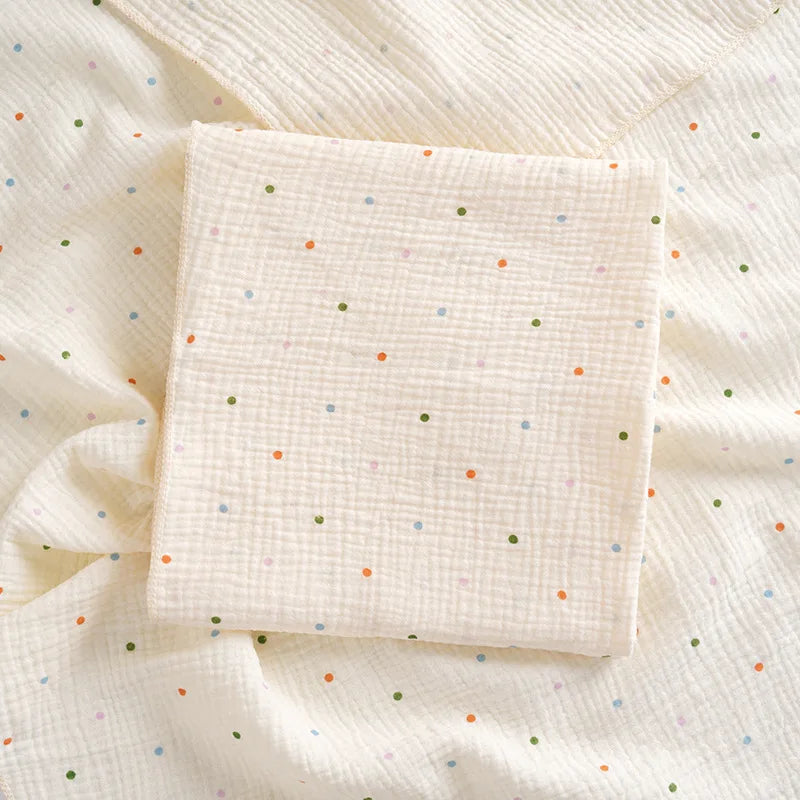 Adorable Cotton Muslin Baby Swaddle Blanket - Soft, Breathable, and Perfect for Newborns!
