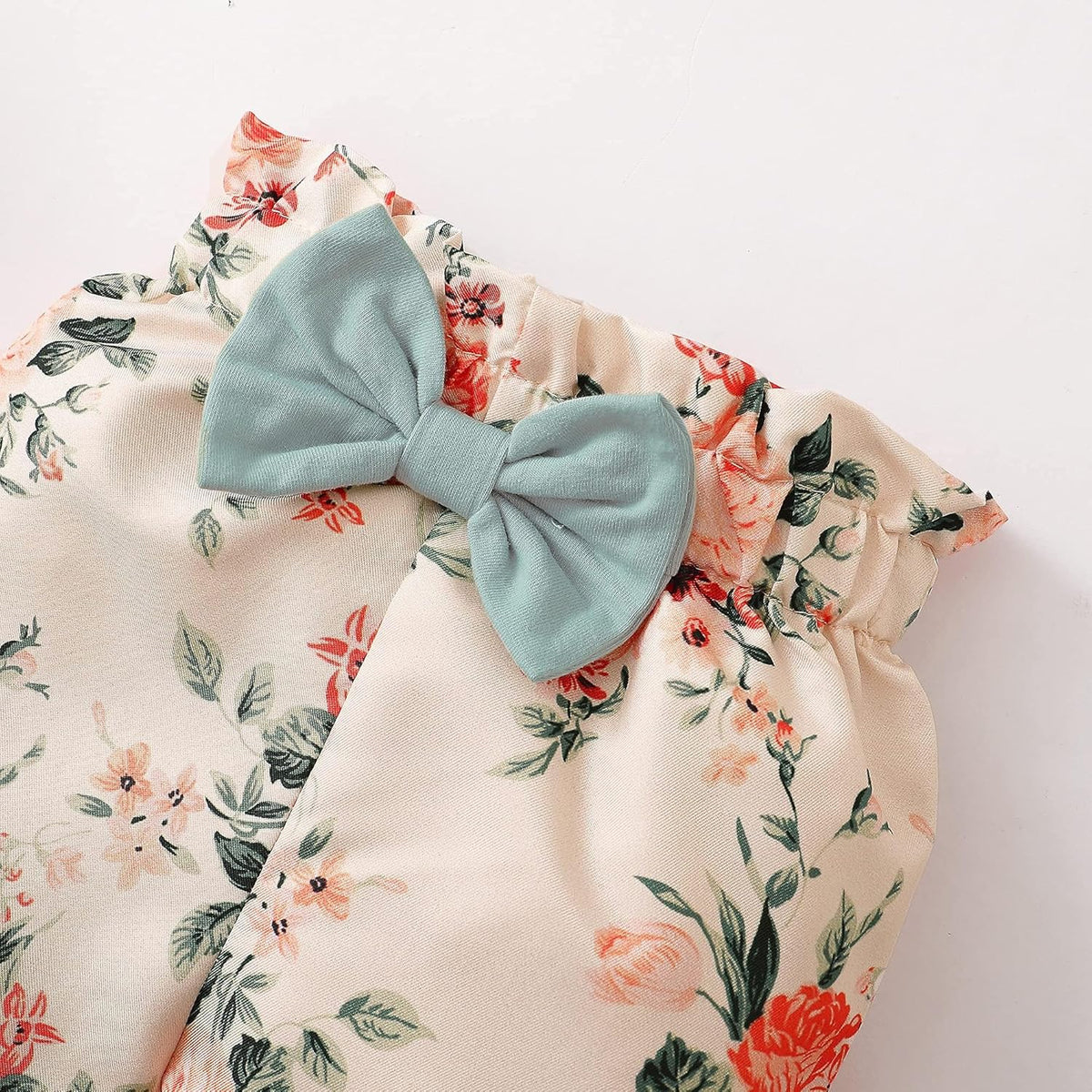 Baby girl fall and winter four-piece outfit set, view 5