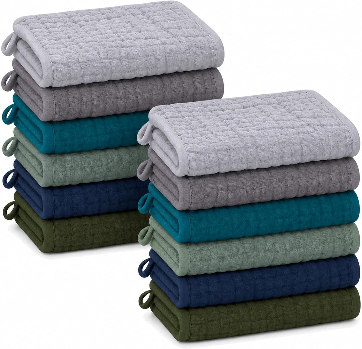 Muslin baby washcloths, 12-pack, view 11