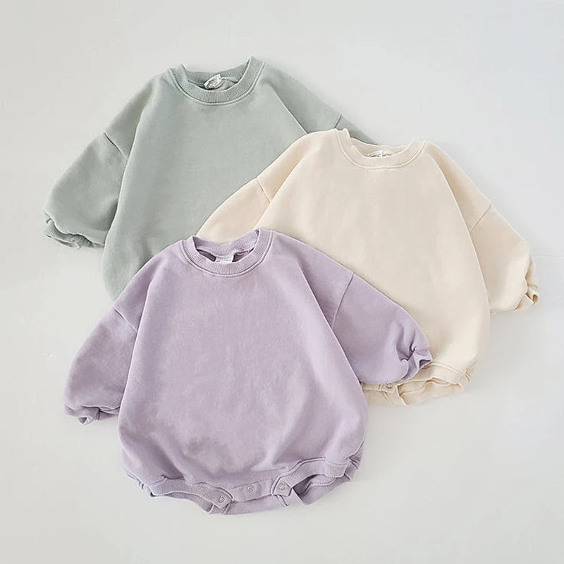 Baby Christmas sweatshirt romper, view 2