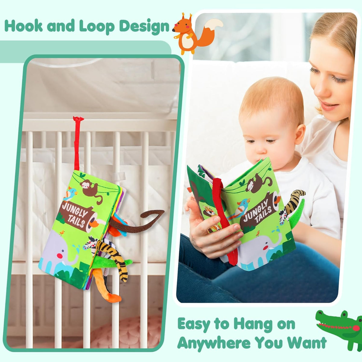 Touch and feel tummy time book, view 6